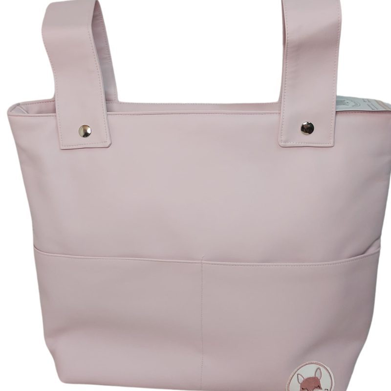 Bolso polipiel rosa empolvado