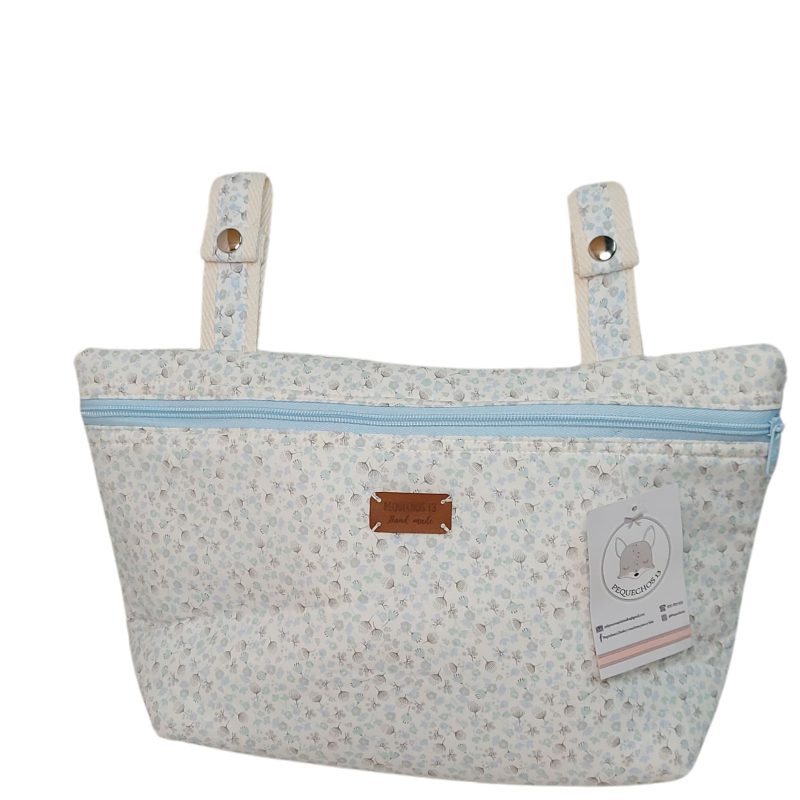 Bolso pocket flor azul