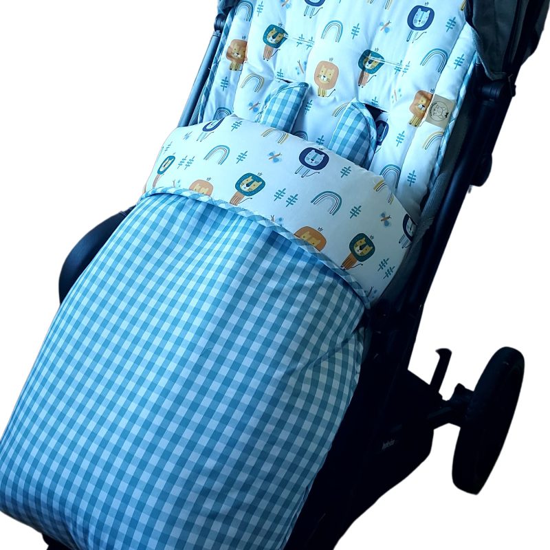 Saco silla Vichy jade y leones