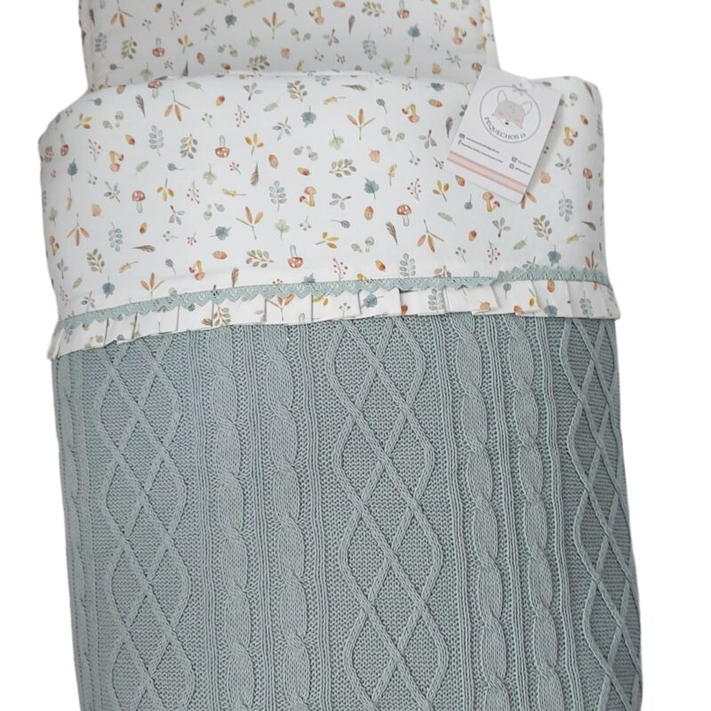 saco capazo lana mint forest