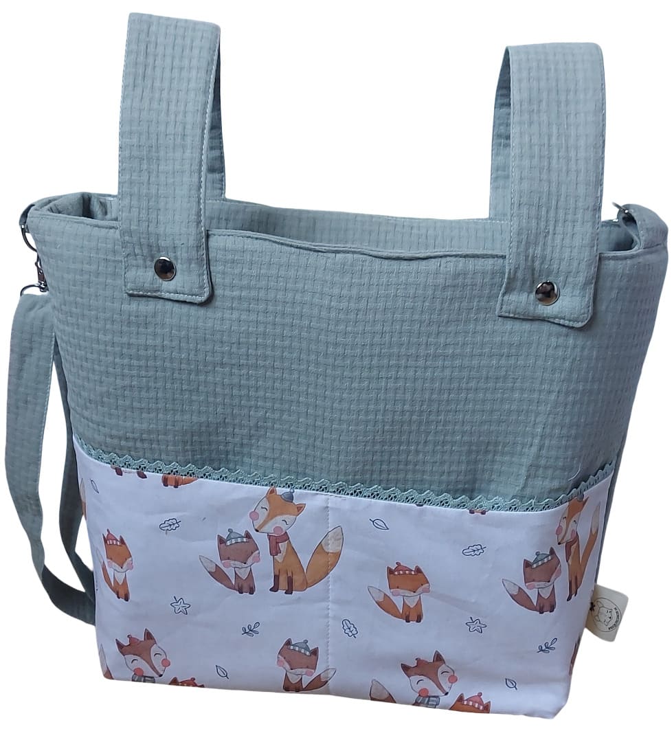 Bolso panera zorros bosque