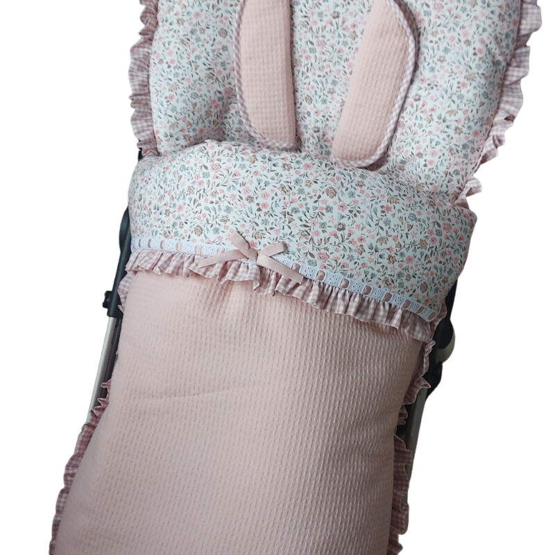 Saco silla rosa vichy flor