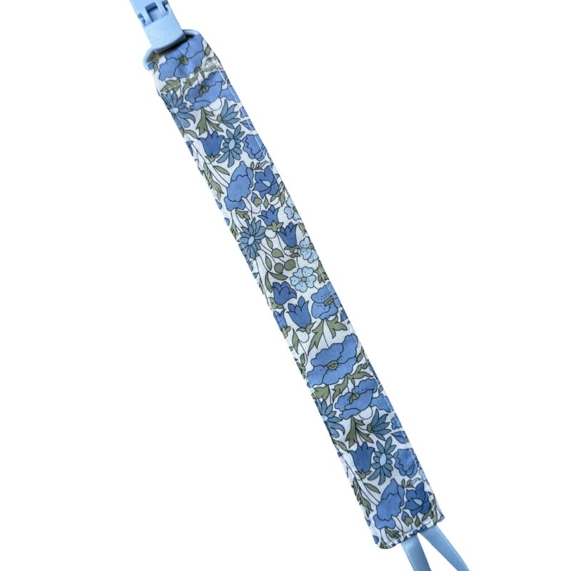 Chupetero flor liberty azul