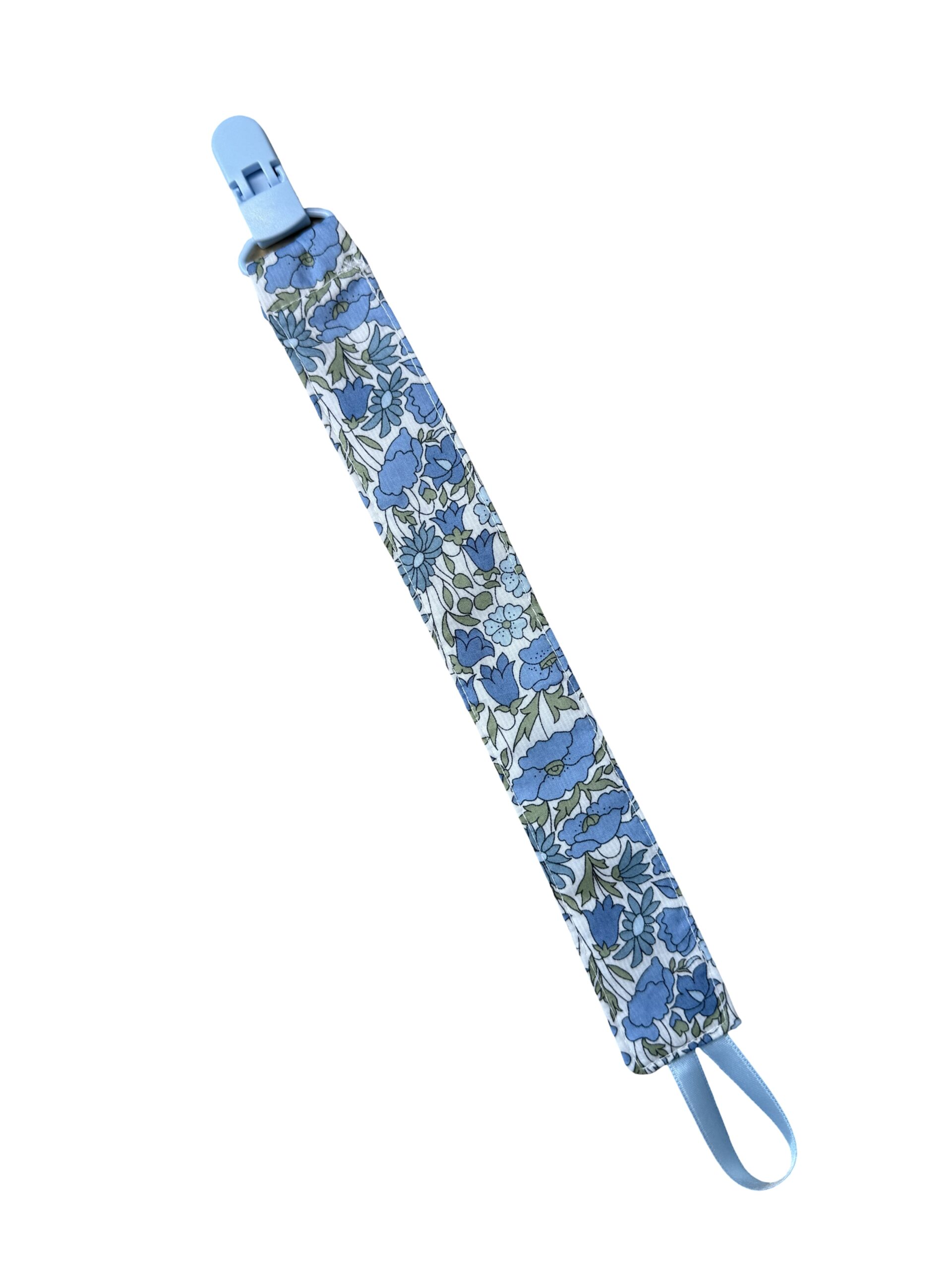 Chupetero flor liberty azul