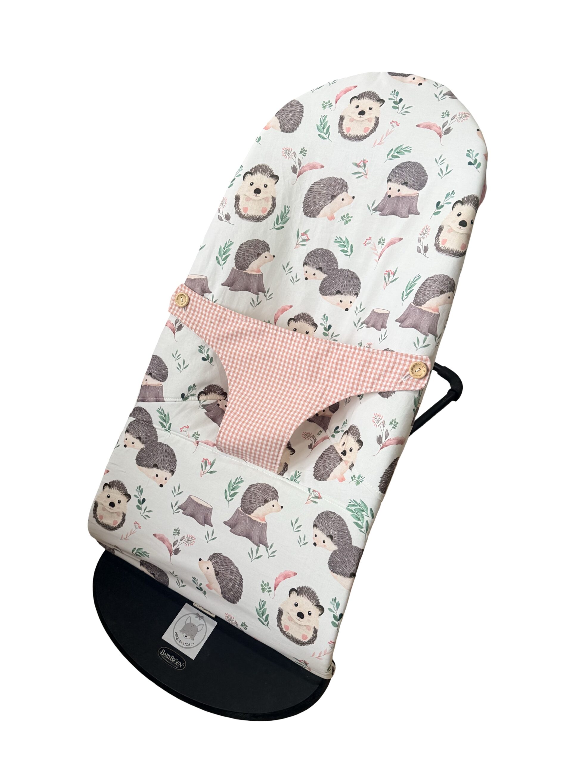 Funda hamaca erizos vichy rosa